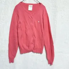 プレミィ・コロミィ　ピンク ボタン付きカーディガン　【F】