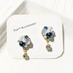 P-158　ハンドメイド☆ビジューピアス／イヤリング