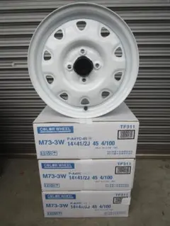 全国送料込◇TOPY ホワイトホイール 14×4.5J 4本 軽自動車 - メルカリ