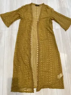 items URBAN RESEARCH レースロングカーディガン　イエロー