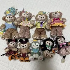 ディズニー　ダッフィー シェリーメイ　ジェラトーニ ぬいぐるみバッジ　セット