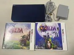 ニンテンドー3DS LL ネイビー ゼルダゲーム2本セット
