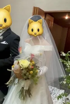 【豪華】パール付きミドルベールのサムネイル