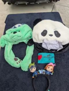 ユニバ　USJ　呪術廻戦　パンダ　キャシー　伏黒　釘崎　被り物　セット