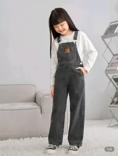デニム　オーバーオール　サロペット