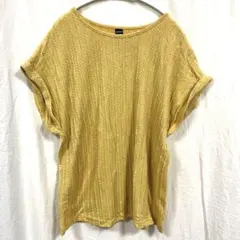 SHEIN イエロー 半袖ニット Mサイズ
