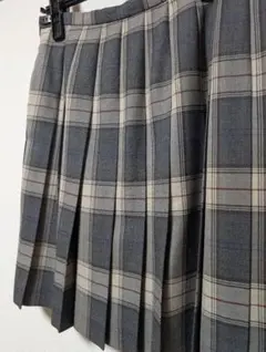 イーストボーイ グレー系チェック プリーツスカート