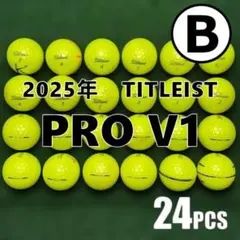 【B70】Titleist PROV1 2025年 黄 ロストボール24球のサムネイル