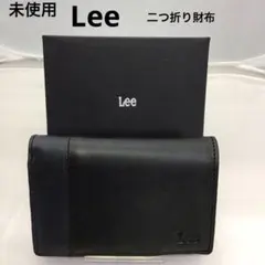 ❣️未使用❣️ Lee 二つ折り財布 ブラック＆ネイビー　レザーのサムネイル