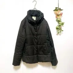 【earth music&ecology】中綿 ジャケット ダークグレー（F）