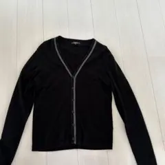 ORIHICA ブラック Vネック カーディガン M