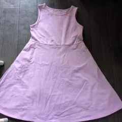 UNIQLO 薄紫 半袖ワンピース 130cm