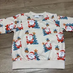 サンタ柄 クリスマス トレーナー スウェット12-18M