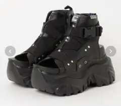 YOSUKE 厚底スニーカー 厚底サンダル ブラック