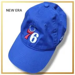 良品 ニューエラ キャップ 帽子 ベースボールキャップ ブルー コットン NBA