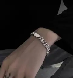 【新品】チェーンブレスレット メンズ ブレスレット シルバー シンプル ファッ