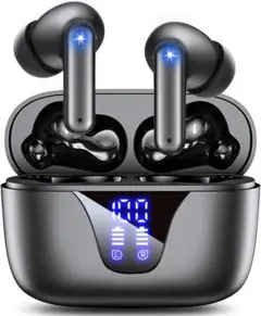 Bluetoothワイヤレスイヤホン 高音質 ノイズ軽減 充電ケース付