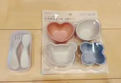 KEYUCA 離乳食用小皿 4個セット　スプーンフォークセット