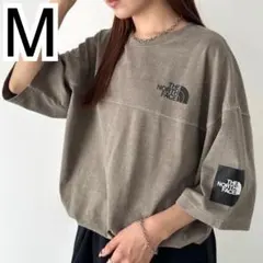 韓ラスト1点 韓国限定✨ノースフェイス ロゴ ステッチ Tシャツ 