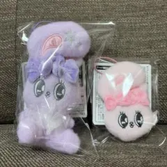 エスターバニー スノーリボンマスコット　ミニフェイスマスコット