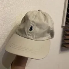Ralph Lauren ベージュキャップ　ポニー　刺繍　50 帽子　キャップ