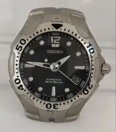 【メルカリ最安値！】セイコーキネティック　メンズ腕時計　チタニウム メルカリ最安値！】セイコーキネティック メンズ腕時計