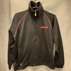 ★adidas 黒×ピンク climalite トラックジャケット レディース★