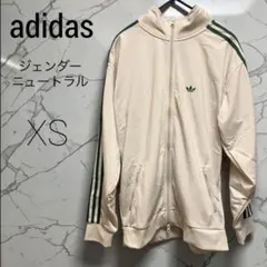 adidas モノグラム サテン トラックジャケット 茶×ベージュ M 極美品