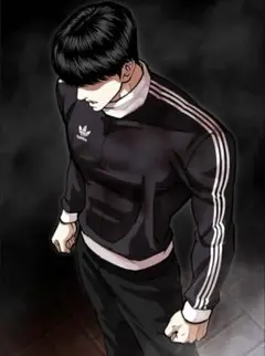 adidas 黒 ベッケンバウアー 外見至上主義 長谷川蛍介着用モデル