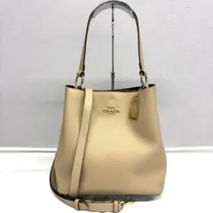 極美品】COACH／コーチ 91122 2WAY ショルダーバッグ ベージュ - メルカリ