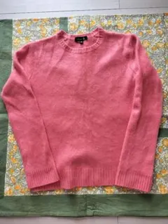 値下げ【新品、未使用】BEAMS カシミアセーターピンク SIZE 50 