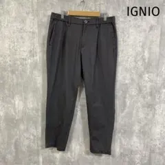 IGNIO イグニオ　テーパードイージーパンツ　後ろゴム　オフィスカジュアル　Lのサムネイル
