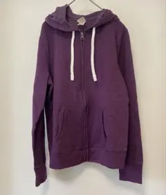 MOSSIMO ジップパーカー 紫 L レディース フーディ 古着のサムネイル