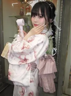 GRL 3点セット2Way花柄セパレート浴衣[fy025] 新品未使用、未開封