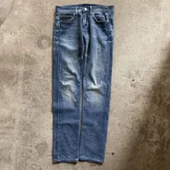 00s Armani Exchange ダメージ加工 パッチ デニムパンツのサムネイル