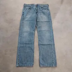 リーバイス569 Levis W34 ワイド バギー 青 古着 ヒゲ 23517