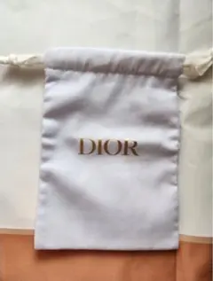 Dior ホワイト　巾着ポーチ