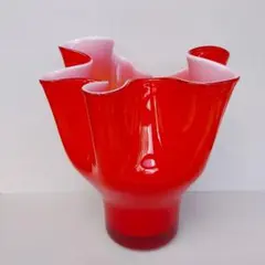 昭和レトロ　ガラス製花瓶