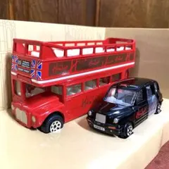 Hamleys London 二階建て　バス　タクシー　2台セット　CORGIのサムネイル