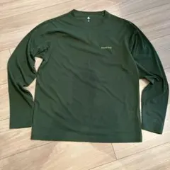 mont-bell 長袖カットソー 160 ダークグリーン