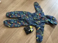 子ども用スキーウェア 幾何学模様 手袋付き
