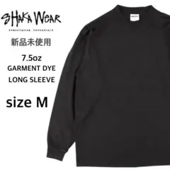 【シャカウェア】新品未使用 7.5oz ガーメントダイ 無地 ロンT 黒 M