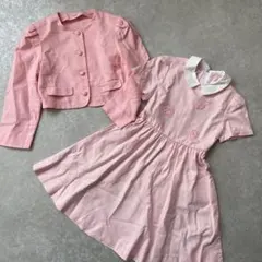 美品【130】familiar セットアップ ワンピース ボレロジャケット