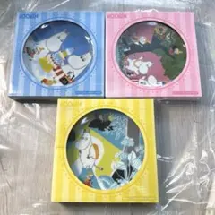 新品　ムーミン　マクドナルド　コラボ　プレート　3枚セット　コンプ　箱入り　お皿