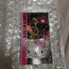 ハローキティ　キラキラレザーキーホルダー①