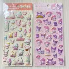 [新品 未開封]ぷくっとシール　サンリオキャラクターズ　カフェ,クロミ&マイメロ