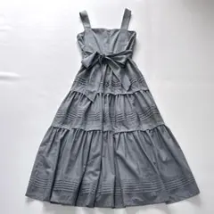 Riviera Double Bow Dress misty blue M - メルカリ