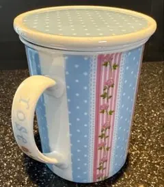 【新品】蓋付き陶器ティーポット マグカップROSE
