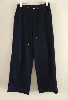 Moname モナーム デニムワイドパンツ ゴムウエストのサムネイル