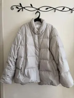 【グローバルワーク】ウツクシルエット撥水ダウンブルゾン　ベージュ XL